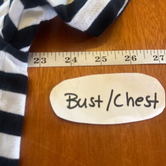 Fiorucci Striped T-Shirt Black & White Cotton Size L - Picture 3 of 5